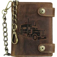 GREENBURRY Vintage Geldbörse VIII Herren Portemonnaie braun