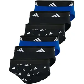 adidas Slip schwarz/weiß/blau S 6er Pack