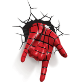 Marvel 3D Light FX 176187 Marvel Spiderman Hand, Black