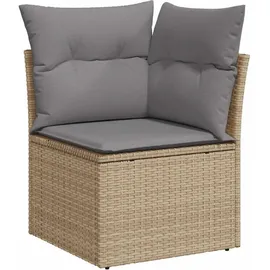 vidaXL Garten-Sofagarnitur 9-tlg. Loungeset beige
