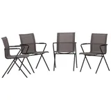 ACAMP Stapelsessel 55 x 57 x 83 cm anthrazit 4 St.