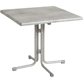 ACAMP Piazza Gartentisch 70 x 70 x 72 cm Hellgrau