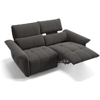 Sofanella 2-Sitzer Stoff Adria, Relaxsofa, Designsofa, Designer Couch, Italienisches Sofa, 2er Sofa grau