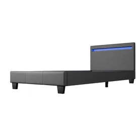 Juskys Polsterbett Paris 90 x 200 cm grau