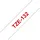 Brother TZe-132 12mm rot auf transparent