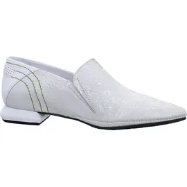 SIMEN Hochfront Slipper Damen Silber/Weiß 38