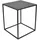 Loft42 Aron Beistelltisch quadratisch - schwarzes Metall - 38x38x40