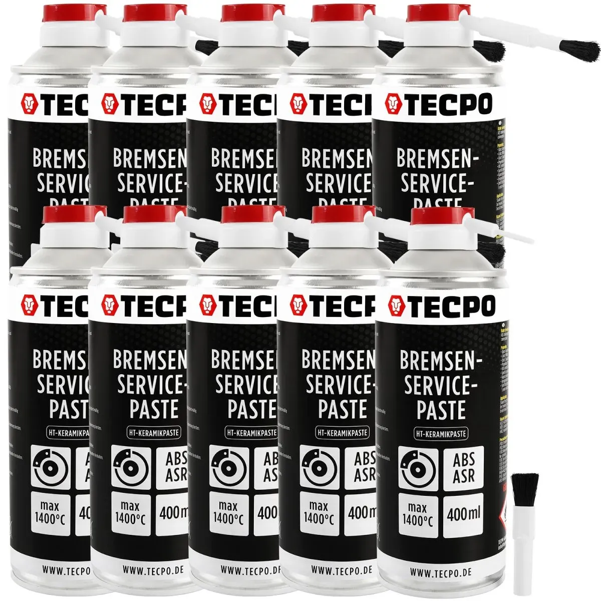 TECPO Bremsen-Servicepaste Schmierfett Bremsenpaste 10x400 ml