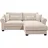 Uno Ecksofa - cream - Liegefunktion Staukasten - -