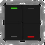 MDT KNX Taster Light 55 4-fach RGBW Temperatursensor, Neutral