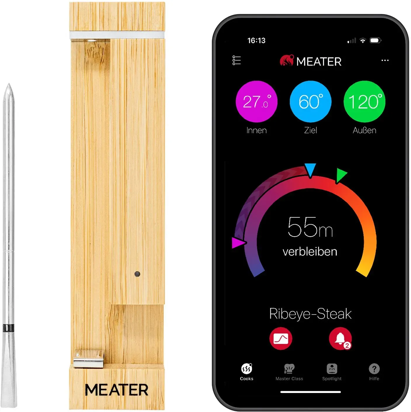 MEATER »Pro« Smartes Fleischthermometer kabellos