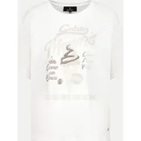 Monari T-Shirt mit Gelato-Print Weiß 38