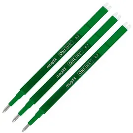 Online Schreibgeräte Kugelschreiber Gelmine Grün 0,7 mm 3 St.