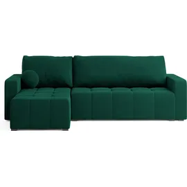 masseno Eckcouch Polyester mit Schlaffunktion 2-Sitzer Grün