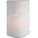 Gilde Deko Lampe Tischlame aus Porzellan - Ellipse „Pusteblume“, Höhe 28 cm