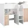 Parisot Hochbett Tom 90 x 200 cm Eiche braun
