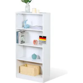 Floordirekt Bücherregal 60 x 24 x 121,5 cm Weiß