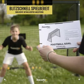 Racetex Fußballtor Schwarz 180 x 120 cm