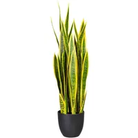 Creativ green Künstliche Zimmerpflanze Sanseveria Sanseveria, Creativ green, Höhe 90 cm gelb|grün