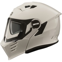 Simpson Darksome Solid Motorrad Klapphelm, weiss, Größe S