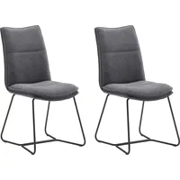 MCA Furniture Stuhl »Hampton«, (Set), 2 St., Chenilleoptik, 2er