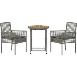 vidaXL Bistroset 3-tlg. Grau