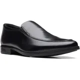 CLARKS Howard Edge Slipper Black Leather, 41 EU