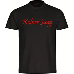 multifanshop Herren T-Shirt - Köln - Kölner Jung - Druck rot - Männer