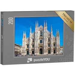 puzzleYOU Puzzle Der weltberühmte Mailänder Dom, Italien, 200 Puzzleteile, puzzleYOU-Kollektionen Mailänder Dom