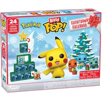 Funko Bitty POP! Countdown Calendar: Pokemon - Adventskalender - 24 Tage voller Überraschungen - Sammelbar Vinyl Mini Figures - Mystery-Box - Geschenkidee - Weihnachts-Countdown