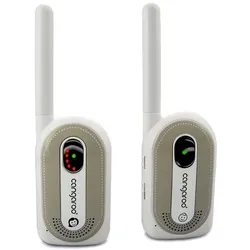 Babyphone Maternal Instinct bis 1,3 km Reichweite, Empfänger mit Gürtelclip grau