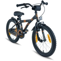 Prometheus Bicycles PROMETHEUS BICYCLES® Kinderfahrrad 18,Schwarz-Matt Orange