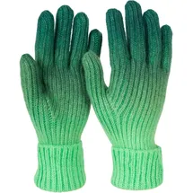 Stylebreaker Strickhandschuhe Farbverlauf Dunkelgrün Onesize