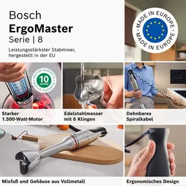 Bosch ErgoMaster Serie 8 MSM8M934 Stabmixer