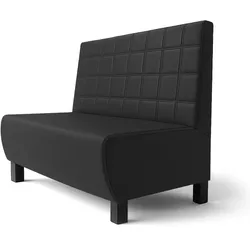 Meyer F | Gastrobank | B:H 200 x 90 cm | Schwarz | Blocks | Leder