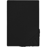 biberna 0077155 Jersey 140 x 200 - 160 x 200 cm schwarz