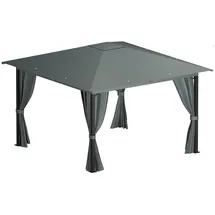 ALEOS. Pavillon Monza 3 x 3 m inkl. 4 Seitenteile Grau