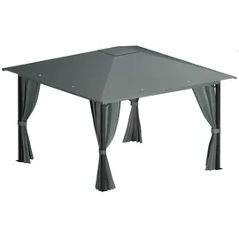 ALEOS. Pavillon Monza 3 x 3 m inkl. 4 Seitenteile Grau