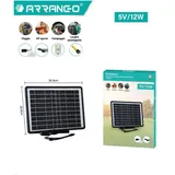 Tragbares Solarpanel USB 5V 12W Ladegerät Powerbank Camping Boot