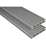 KOVALEX WPC-Terrassendiele 600 x 14,5 x 2,6 cm grau