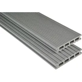 KOVALEX WPC-Terrassendiele 600 x 14,5 x 2,6 cm grau