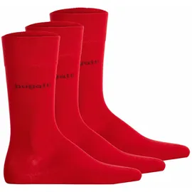 Bugatti Herren Socken 3er Pack Rot 43-46
