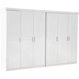 VCM Magnus Kleiderschrank 6-Trg. Breite 280 cm, Höhe 190 cm weiß.