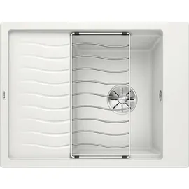 Blanco Elon 45 links Einbauspüle Silgranit Weiß Handbetätigung 650 x 500 mm