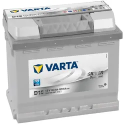 VARTA D15 Silver Dynamic 12V 63Ah 610A Autobatterie 563 400 061