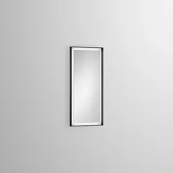 Alape Spiegel „Designspiegel“ 375 × 800 mm in Mattschwarz