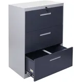 Proregal Hängeregisterschrank 103 x 76 x 46 cm Grau-Dunkelgrau