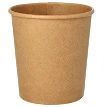 Papstar Suppenbecher Pappe rund 470 ml Ø 9,8 cm 500 St. Braun