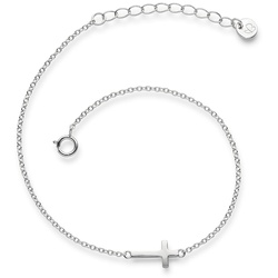 Glanzstücke München Armband Kreuz Sterling Silber in Silber Armbänder & Armreife   Damen 