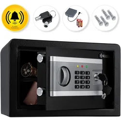 KESSER® Elektr. Tresor   Inkl. Batteriebox   Elektronischer Safe   3x Doppelbolzenverriegelung   Boden Wandtresor   Möbeltresor   Innenbeleuchtung   Panzerschrank Zahlenschloss